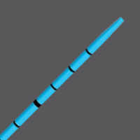 Open Tapered Tip Ureteral Catheter - Silicone 3-6fr Light Blue, Tapered Tip, Open End, Contrast Delivery