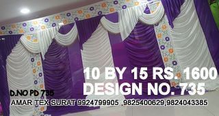 Tent house parda design fabric