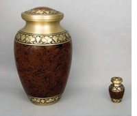 Genesis I & Genesis I R Brass Vases Urn
