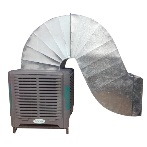 Industrial Duct Air Cooler - Stainless Steel, 4x4x4 ft, 18000-30000 m3/hr Air Flow | Humidity & Temperature Control, UV-Resistant, Auto Cleaning, Remote Operated, Energy Saving Up to 80%