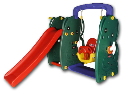 Sp 102 Elephant Slide With Swing - Material: Frp