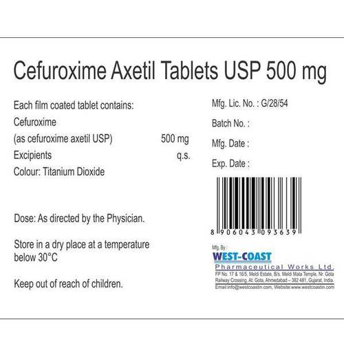 Cefuroxime Axetil Tablet