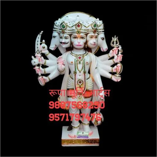 Panchmukhi Marble Hanuman Statue