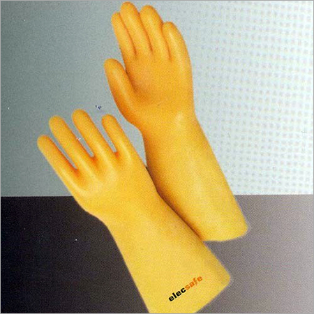 Yellow Electrical Hand Gloves