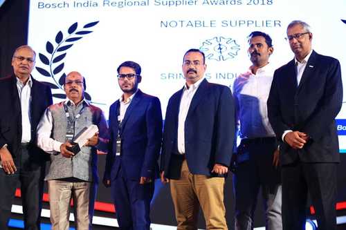 NOTABLE SUPPLIER AWARD - BOSCH India Regional Supplier Award 2018