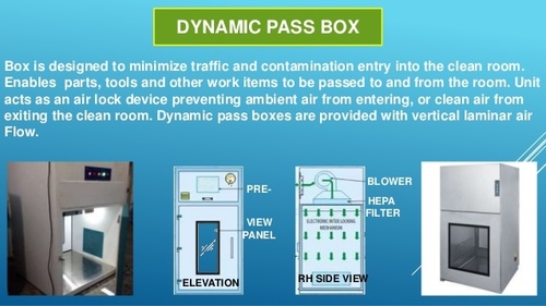 Dynamic Pass Box - Stainless Steel 304 , 18 Gauge, Silver | Automatic Operation, Vertical Laminar Air Flow, Easy Hepa Filter Exchange, No Cross Contamination