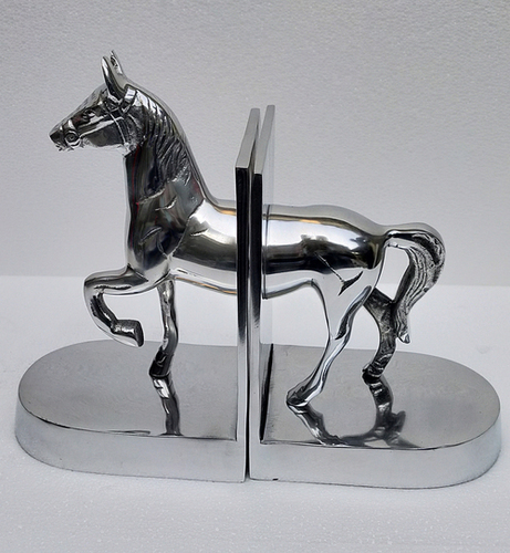 Aluminium Decorative Standing Horse Bookend