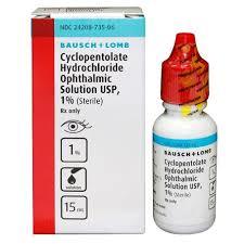 Cyclopentolate HCL Opthalmic Solution 1%