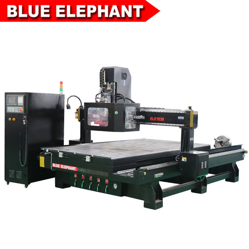 Vacuum Cleaning System China 1530 Atc 4 Axis Cnc Machine For 3D Woodworking