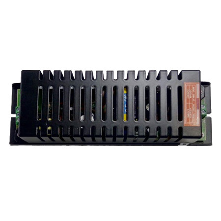 6.5A LED Strip Driver - 195x60x41mm, Black | 12V DC Output, >70% Efficiency, Auto Recovery Short Circuit & Overload Protection