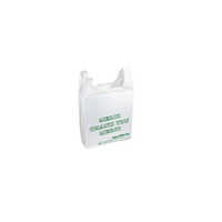 White Casual Plastic T-shirt Bags