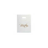 Die Cut Lldpe Bag - High-density Synthetic Polymer, 12-20cm Size | Flexiloop Handle, Embossed Design, Durable And Resilient