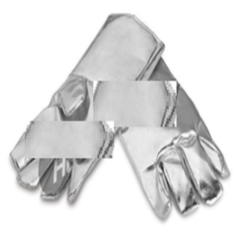Silver Aluminised Hand Gloves