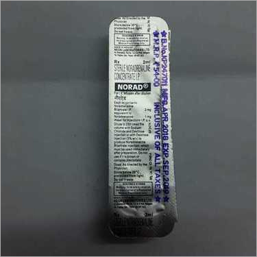 Sterile noradrenaline concentrate Sterile noradrenaline concentrate