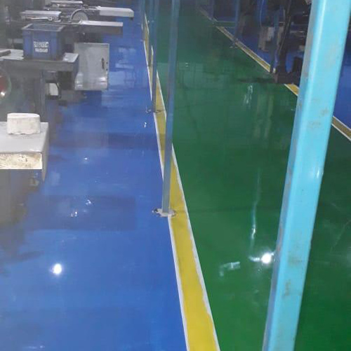 Epoxy Yellow Strip Flooring Services Epoxy Yellow Strip Flooring Services