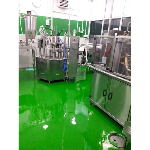 Epoxy Green Color Flooring Paint