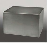 Two Large Silver Rectangle Frames Urn