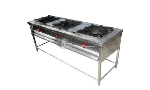 Threr Burner Cooking Range