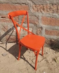 Iron Cafe Chair - Stainless Steel, Antique Finish, Indoor Furniture | Durable, Elegant Design For Stylish Restaurants