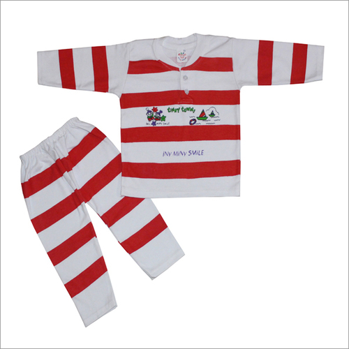 Baby Suit Coloured Strip Red Blue Color Baby Suit Coloured Strip Red Blue Color