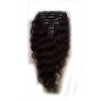 Clip In Hair Extension - 100% Virgin Indian Human Hair, 16 To 24 Inch Length | Natural Wavy Texture, Soft And Durable, Ideal For Personal And Professional Use