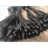 Russian Curly Hair Extensions - 100% Remy Human Hair, 8 To 30 Inches Length, Natural Black And Brown Colors | No Shedding, Double Weft, Single Donor Hair, Soft Curly Texture