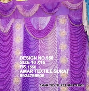 Wedding stage parda cloth