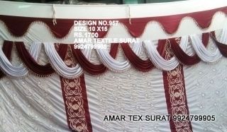 Mandap sidewall fabric