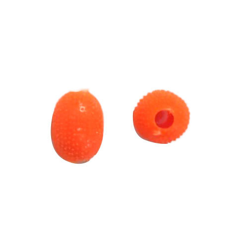 Orange Jambun Plastic Small Beads