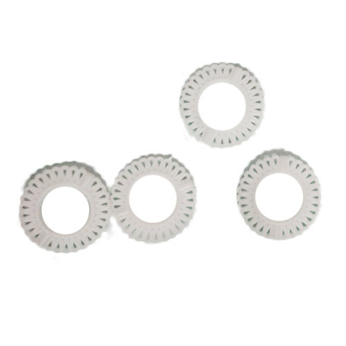 White Jali Ring Design Beads