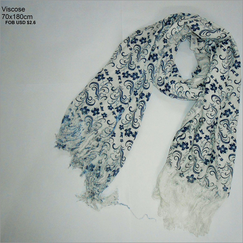 White Printed Stoles