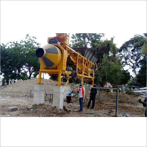 Yellow Reversible Fully Automatic Batching Plant