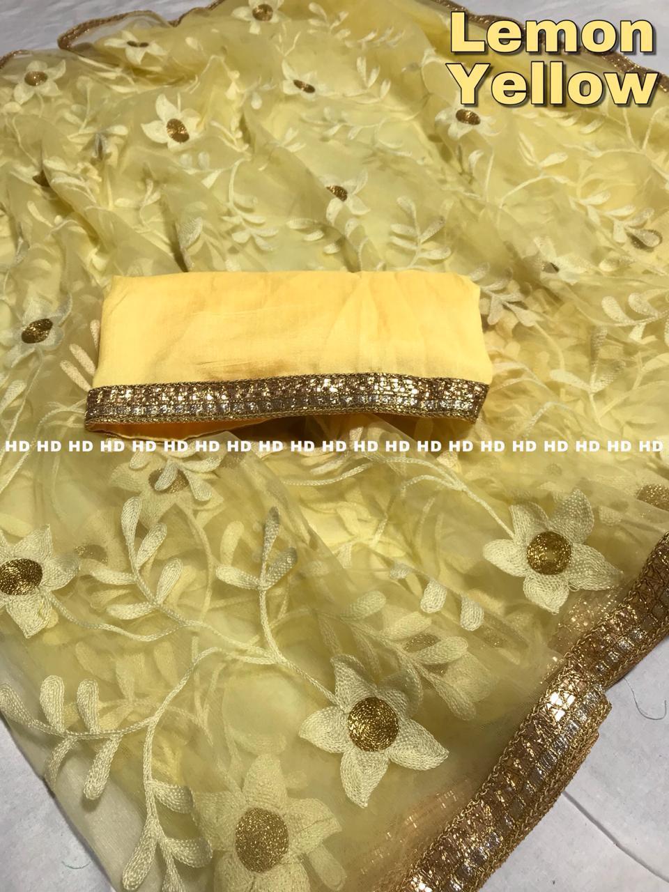 Embroidery Designer Ladies Sarees