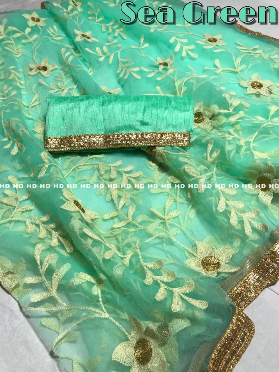 Embroidery Designer Ladies Sarees
