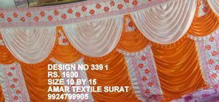 Mandap fancy parda fabric