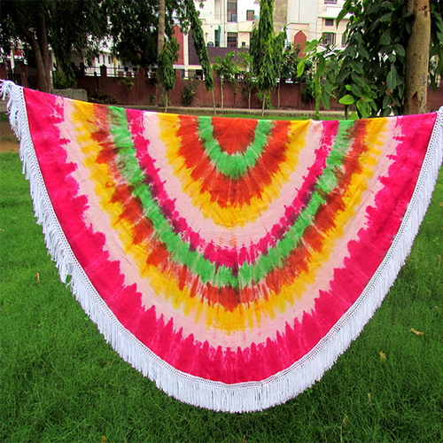 Multi Color Indian 100% Cotton Tie Dye Bohemian Hippy Roundie