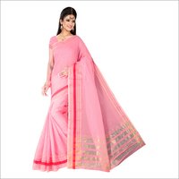 Pink Super Net Saree