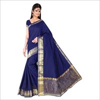 Bollywood Supernet Border Saree - Cotton Silk, Length: 5.5 Mtr, Blouse: 0.8 Mtr | Multicolor, Printed Pattern, Ideal For All Seasons