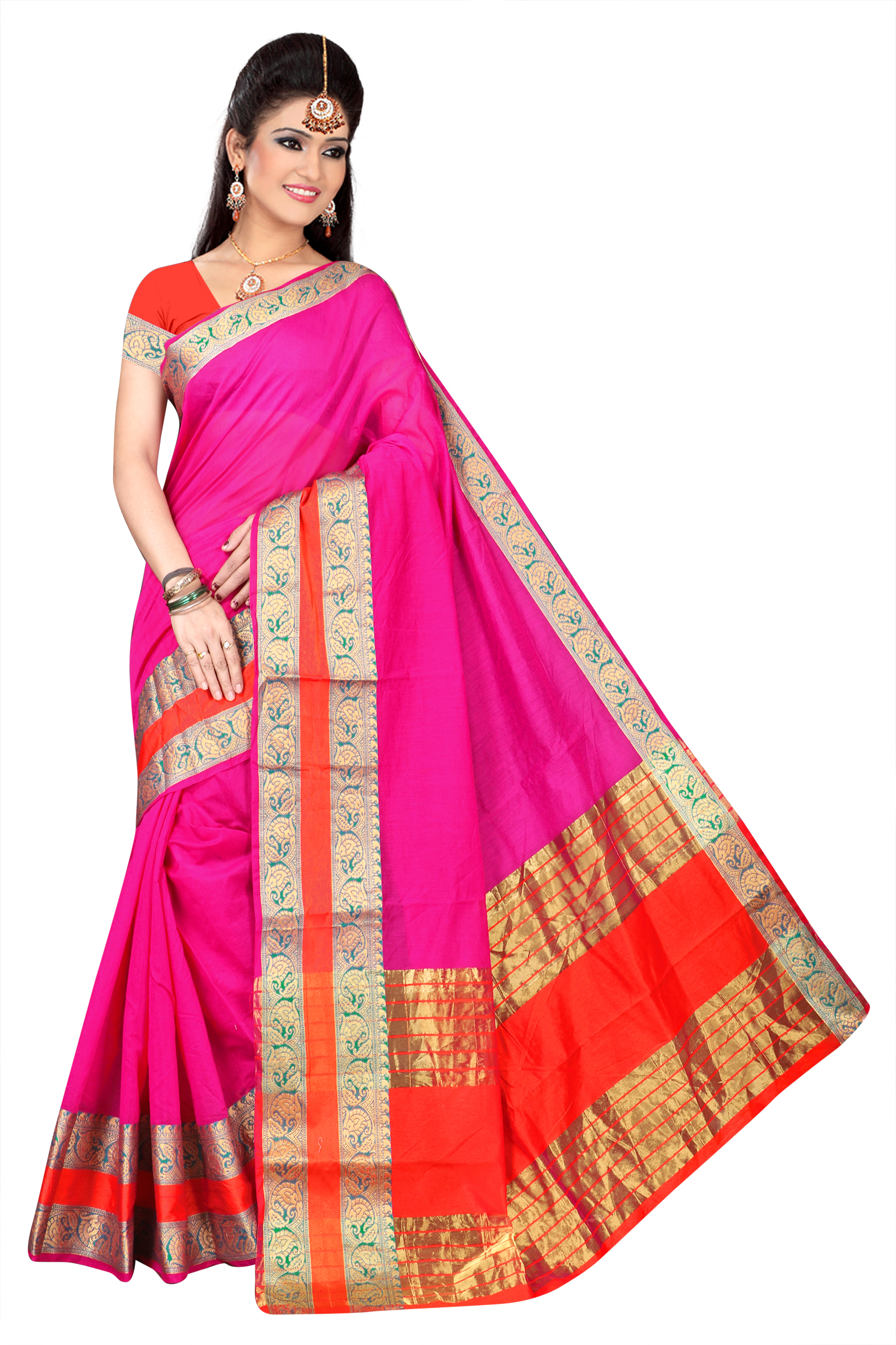 Fancy Pure Cotton Silk Saree