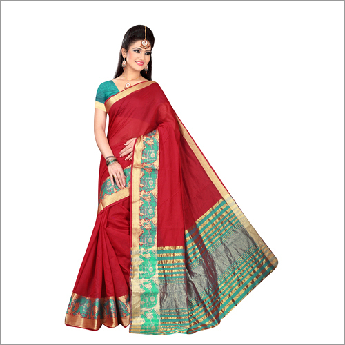 Designer Silk Cotton Saree