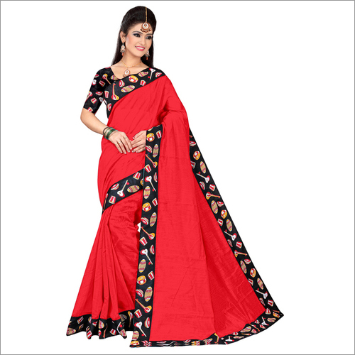 Chanderi Silk Designer Saree