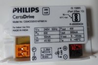 Philips Led Driver 4w 300ma - Plastic, 80mm X 40mm X 22mm, White | Output Voltage: 9-14 Vdc, Input Voltage: 240 Vdc, Square Shape
