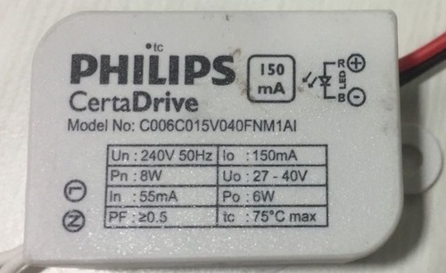 Philips Led Driver 6W 150mA Philips Led Driver 6W 150mA