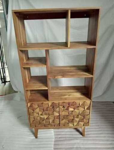 Wooden Shelf With Cabinet