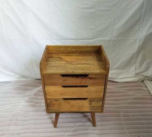 WOODEN BEDSIDE