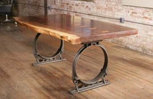 Handmade Iron Crank Table