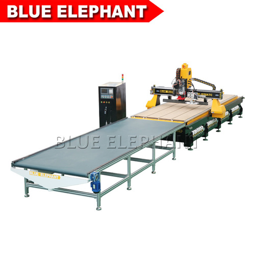 Vacuum Cleaning System Customized 1650 Atc Cnc Oscillating Knife Cutting Machine With Auto Feeding Platform For Acrylic Plate