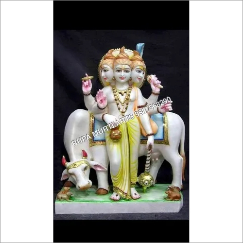 White Marble Dattatreya Statue At Best Price In Jaipur | Rupa Murti Arts