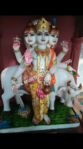 Stone Dattatreya Statue Stone Dattatreya Statue