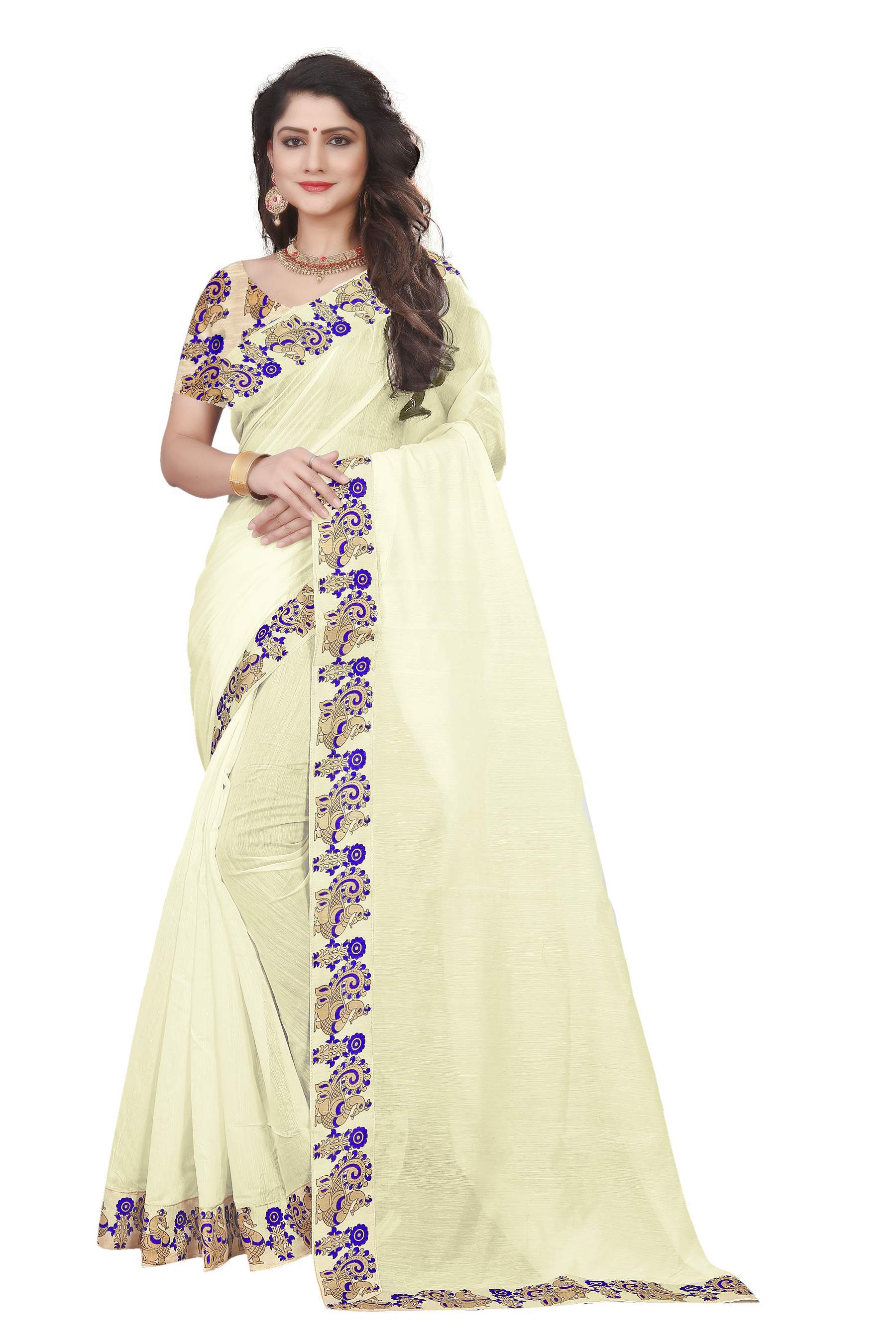 Chanderi Cotton Designer Saree